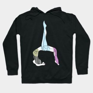 Pilates sitting pose Hoodie